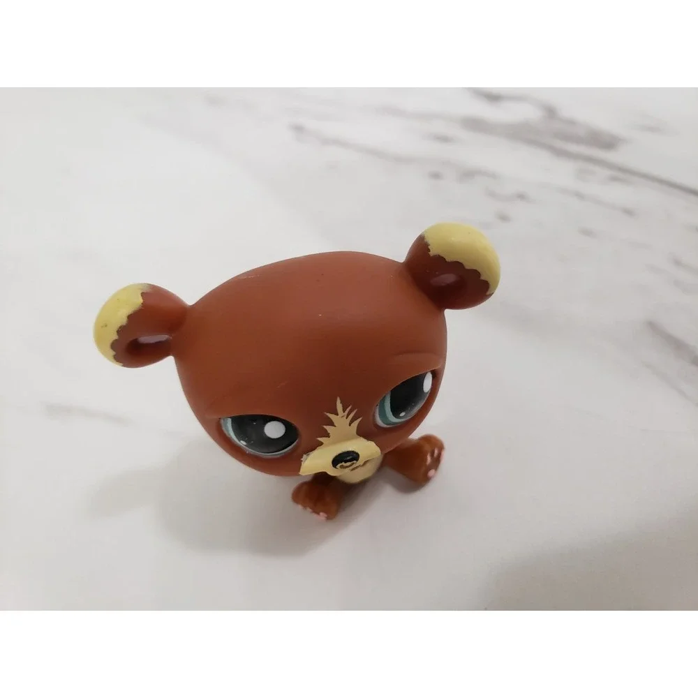 Authentic Littlest Pet Shop #1075 Brown Bear Original Hasbro LPS - Picture 2 of 6